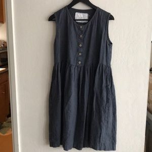 Mama dress charcoal blue.